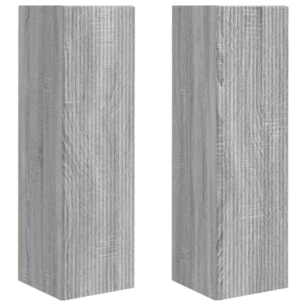 TV Wandkast 2 pcs Grijs Sonoma 30 x 31 x 100 cm Bewerkt hout