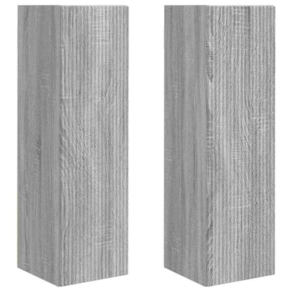 TV Wandkast 2 pcs Grijs Sonoma 30 x 31 x 100 cm Bewerkt hout