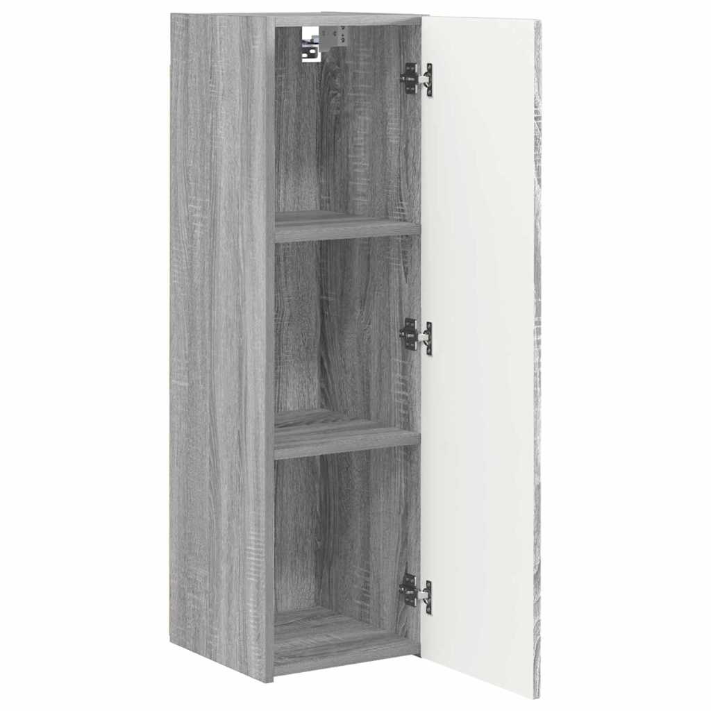 TV Wandkast 2 pcs Grijs Sonoma 30 x 31 x 100 cm Bewerkt hout