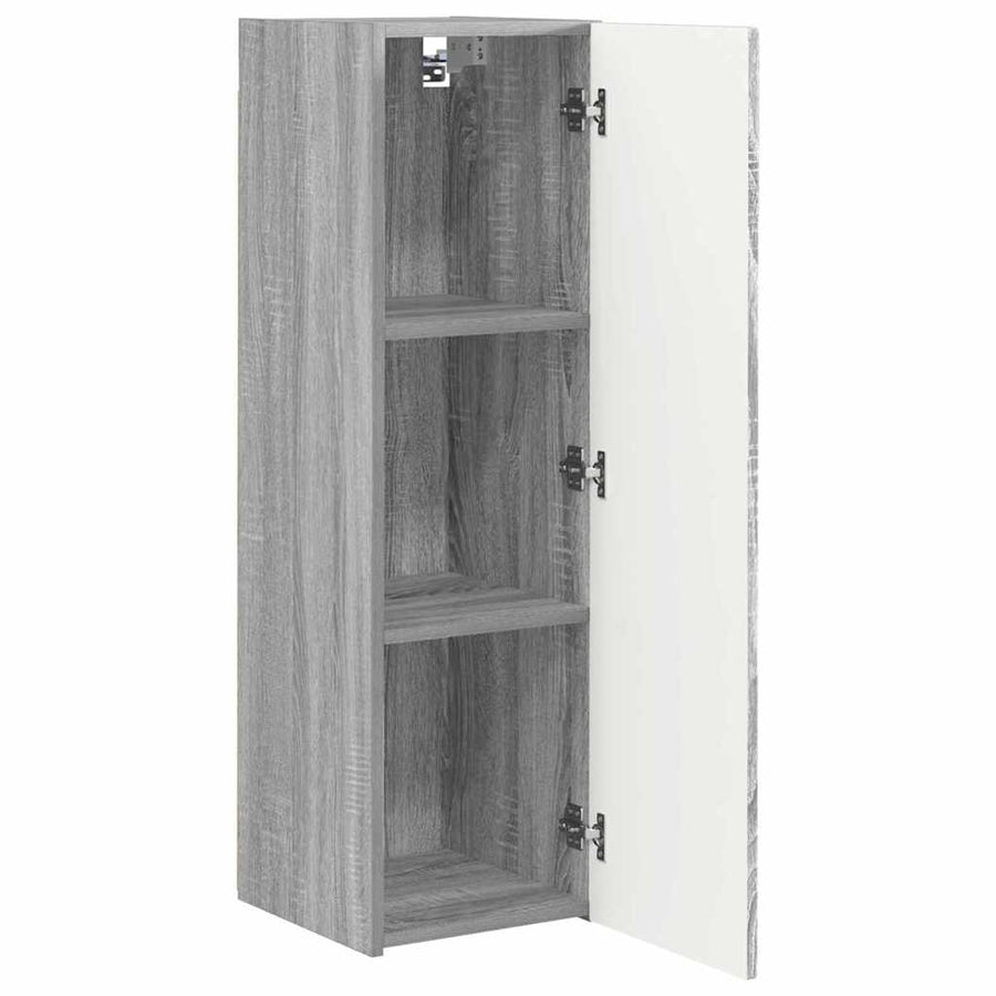 TV Wandkast 2 pcs Grijs Sonoma 30 x 31 x 100 cm Bewerkt hout