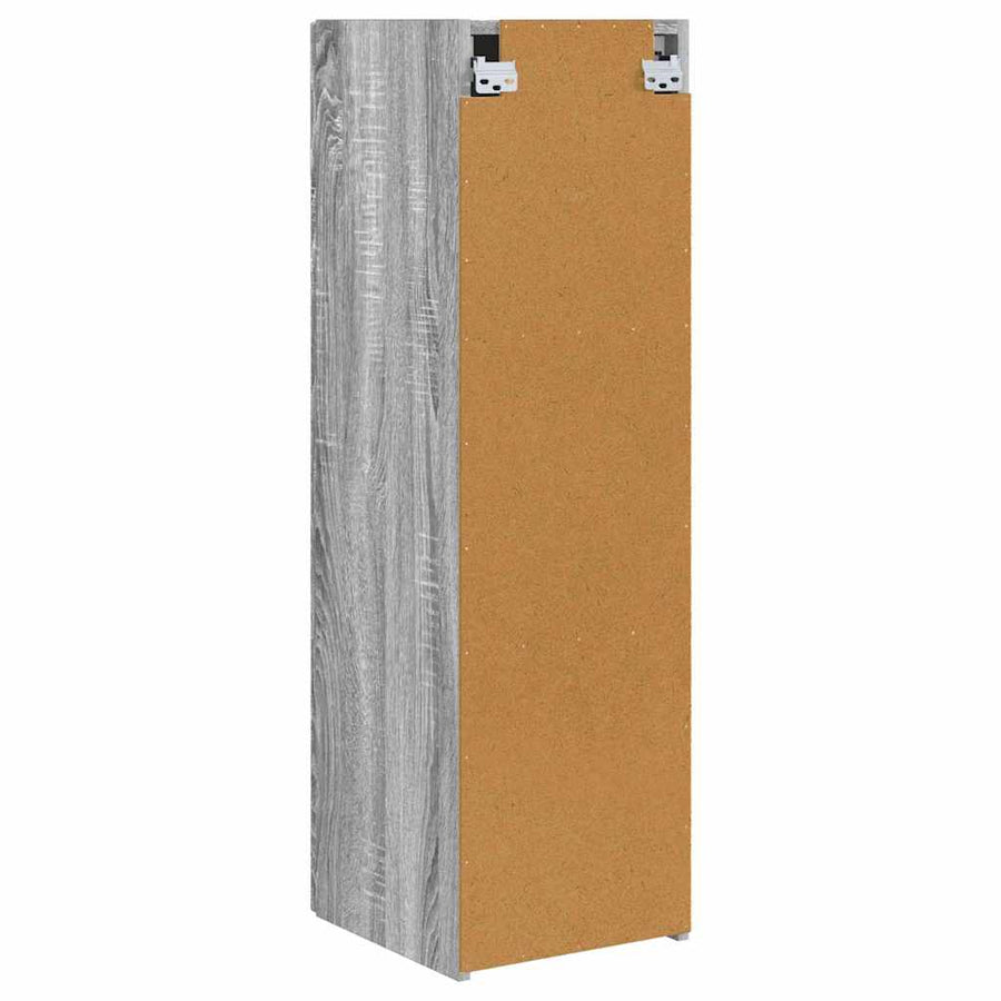 TV Wandkast 2 pcs Grijs Sonoma 30 x 31 x 100 cm Bewerkt hout