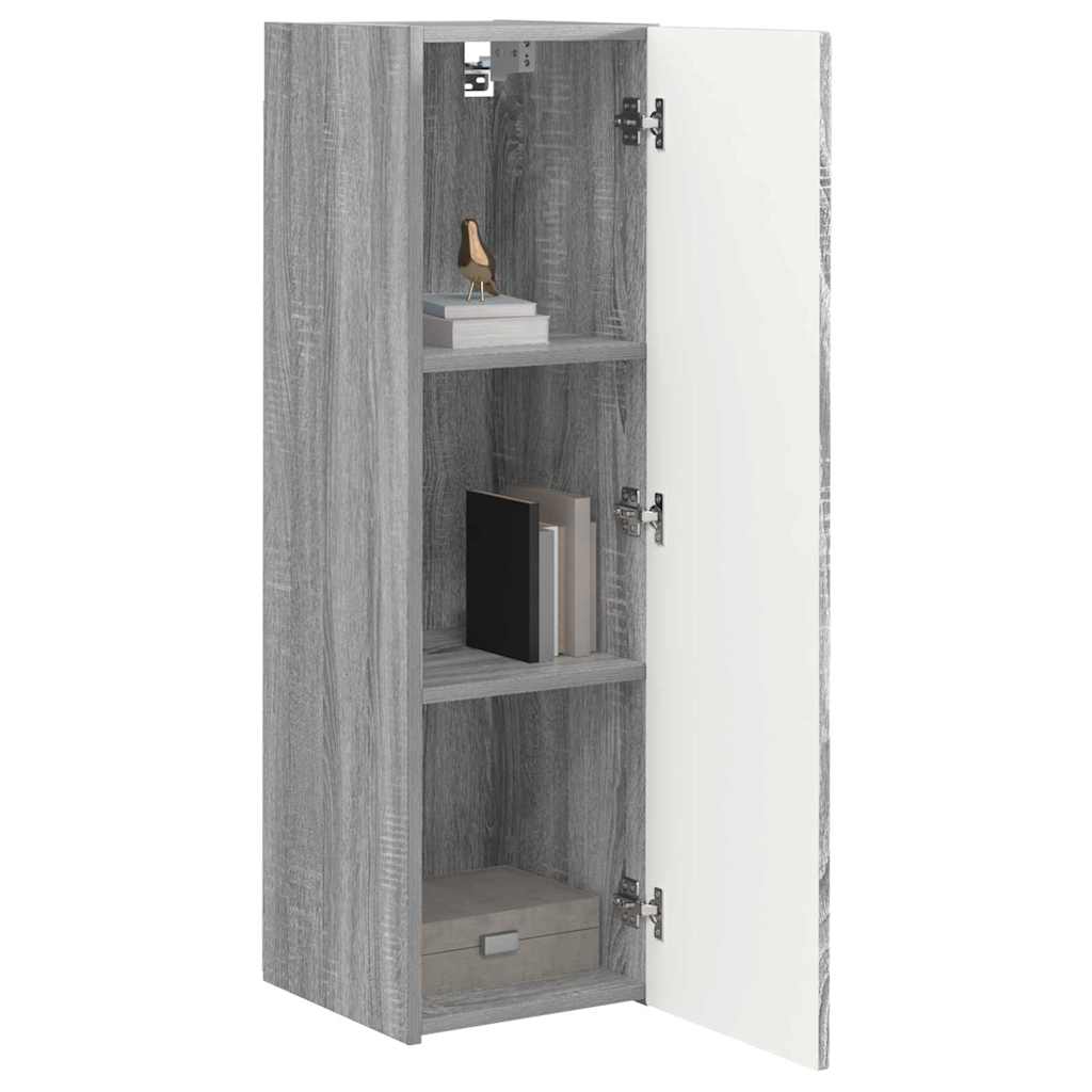 TV Wandkast 2 pcs Grijs Sonoma 30 x 31 x 100 cm Bewerkt hout