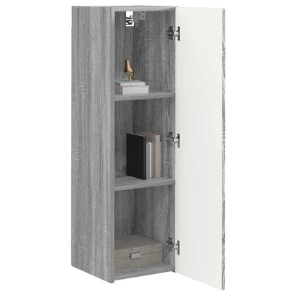 TV Wandkast 2 pcs Grijs Sonoma 30 x 31 x 100 cm Bewerkt hout