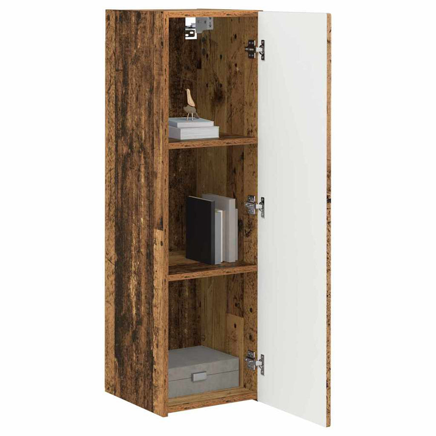 TV Wandkast Oud Hout 30 x 31 x 100 cm Bewerkt hout