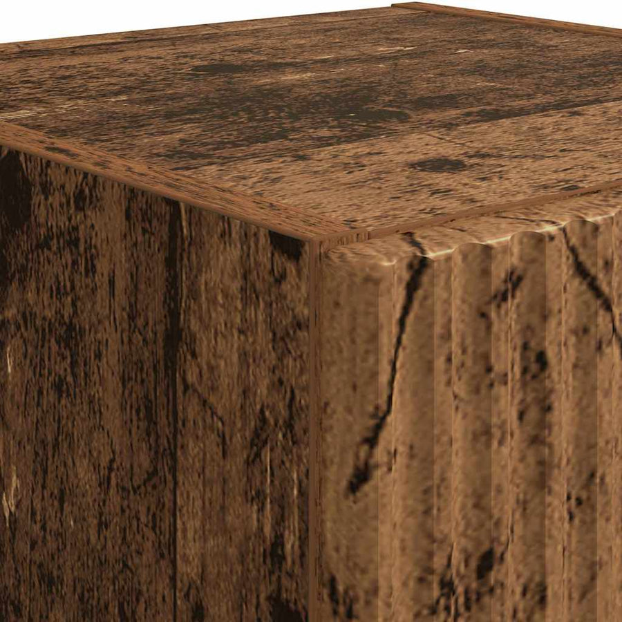 TV Wandkast 2 pcs Oud Hout 30 x 31 x 100 cm Bewerkt hout