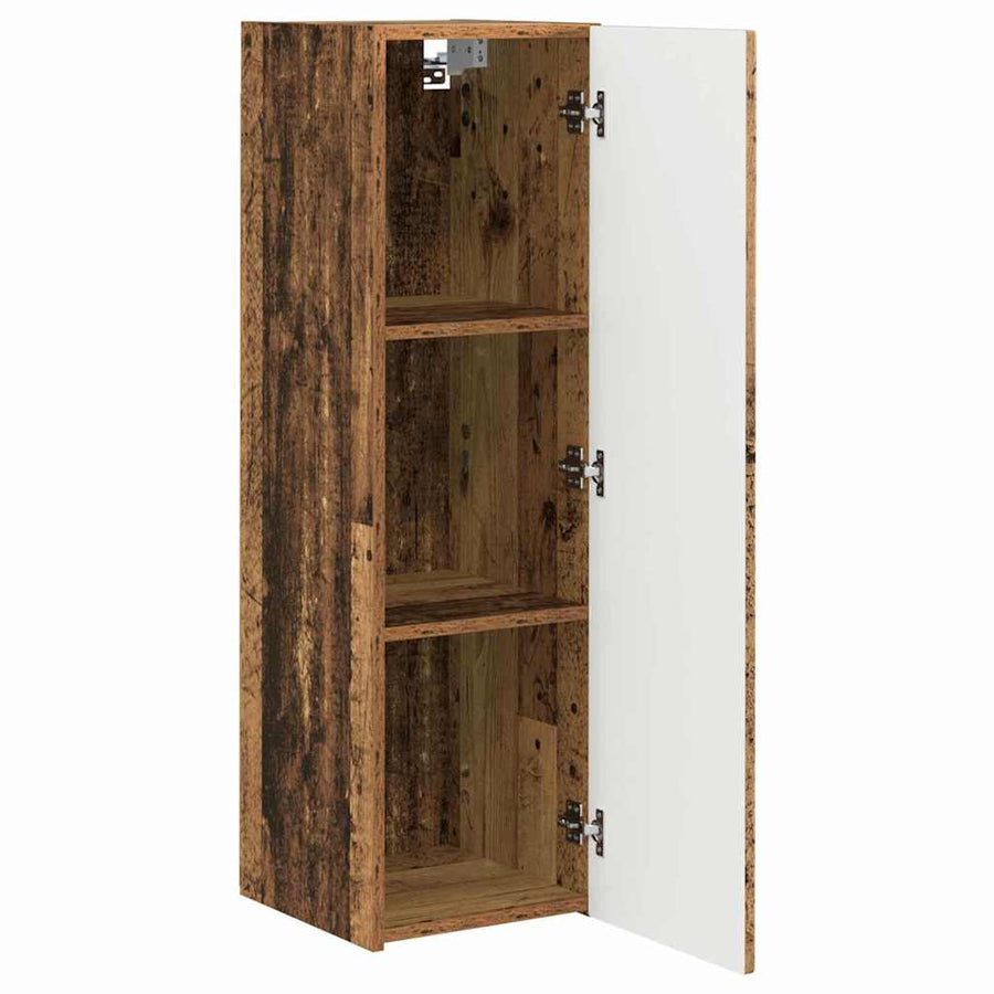 TV Wandkast 2 pcs Oud Hout 30 x 31 x 100 cm Bewerkt hout