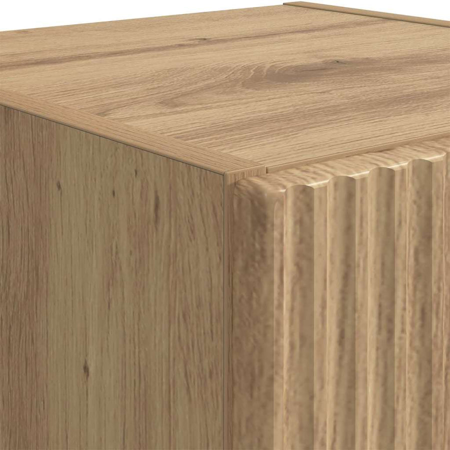 TV Wandkast Ambachtelijk eiken 30 x 31 x 100 cm Bewerkt hout