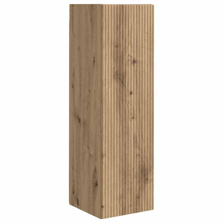 TV Wandkast Ambachtelijk eiken 30 x 31 x 100 cm Bewerkt hout