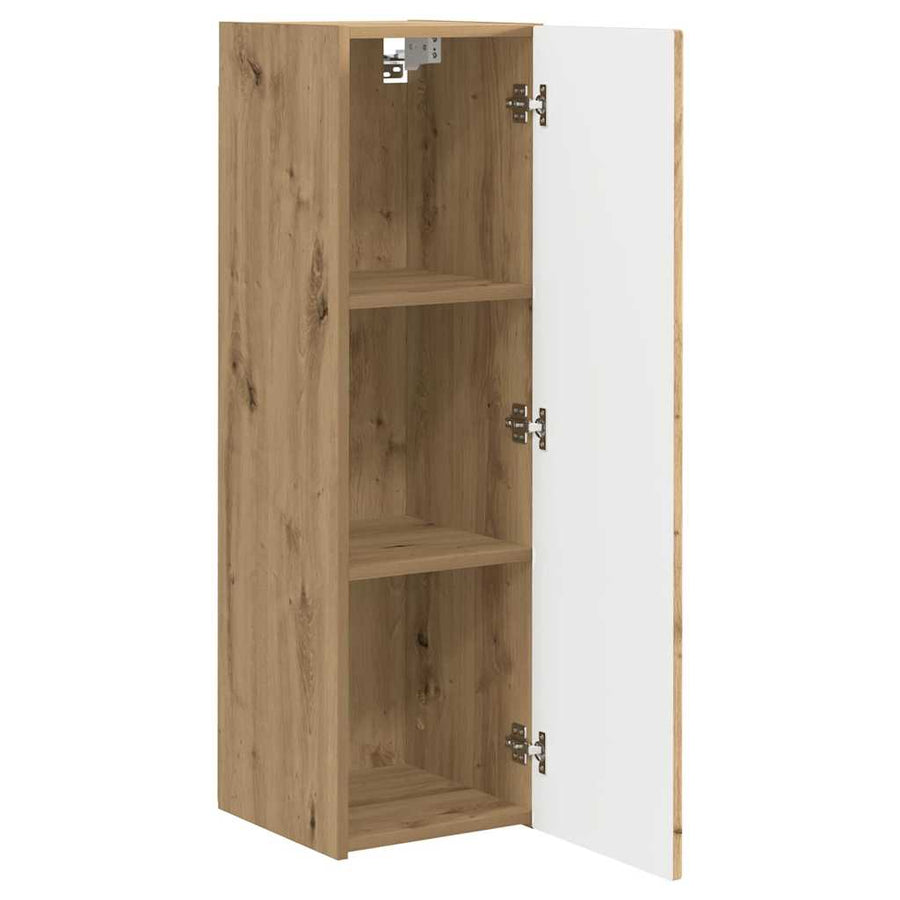 TV Wandkast Ambachtelijk eiken 30 x 31 x 100 cm Bewerkt hout