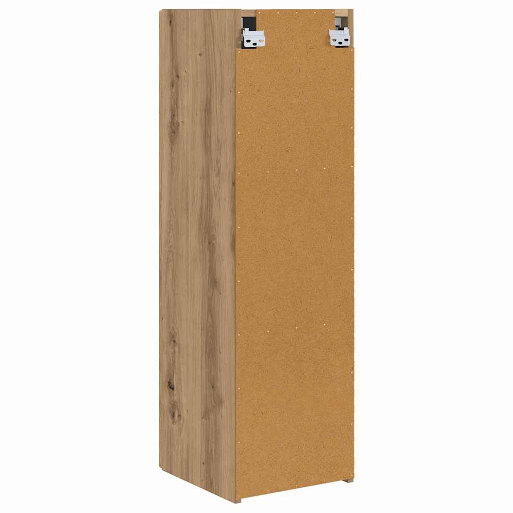 TV Wandkast 2 pcs Ambachtelijk eiken 30 x 31 x 100 cm