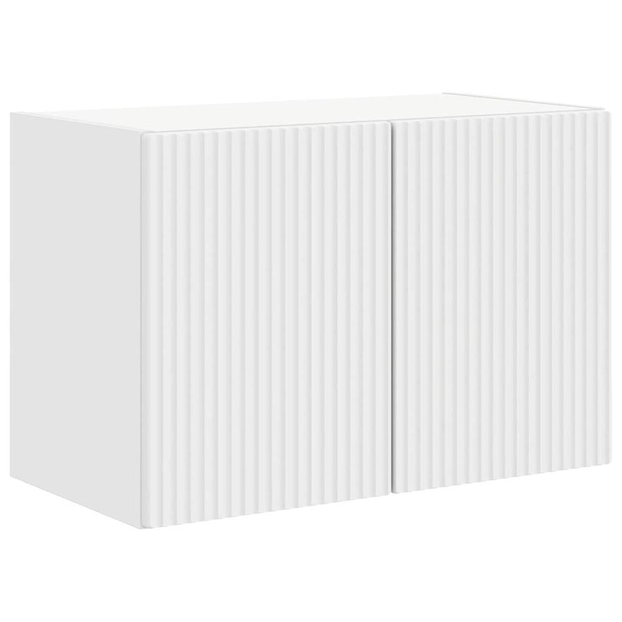 TV-wandkast Wandgemonteerd Wit 59,5 x 31 x 40 cm Bewerkt hout