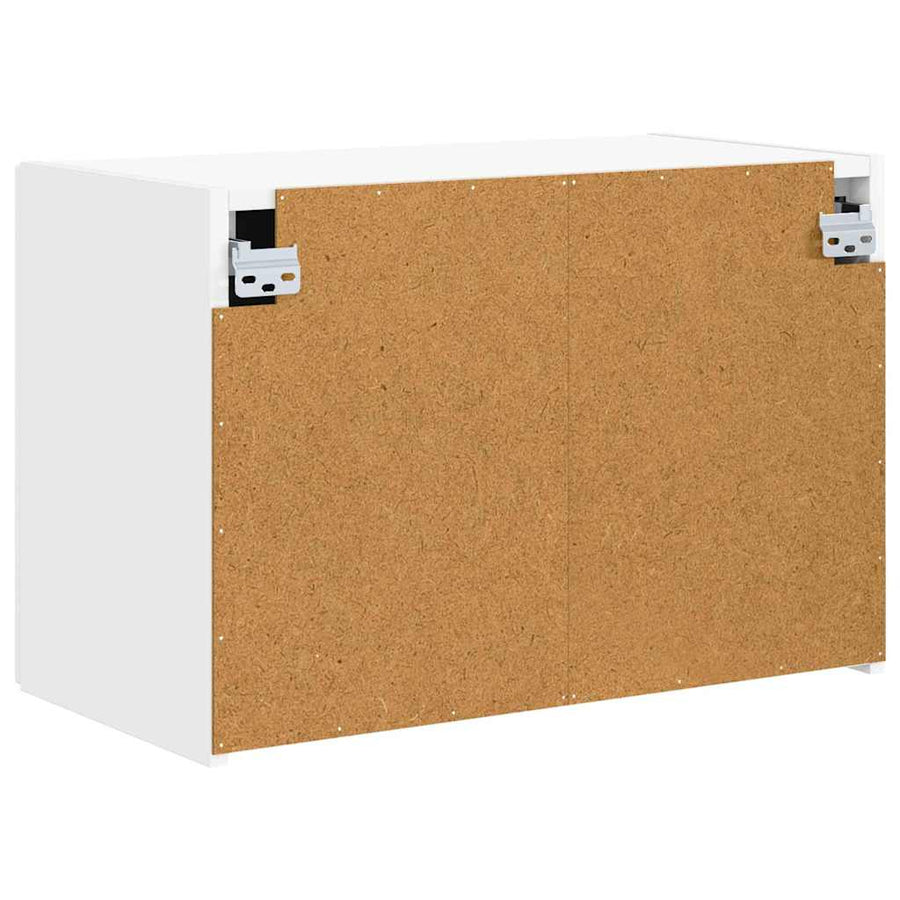 TV-wandkast Wandgemonteerd Wit 59,5 x 31 x 40 cm Bewerkt hout