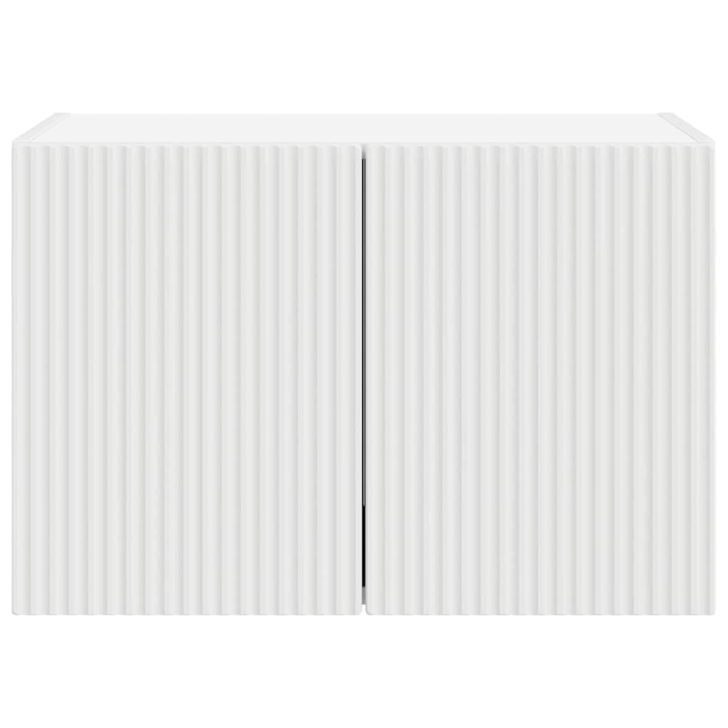 TV-wandkast Wandgemonteerd Wit 59,5 x 31 x 40 cm Bewerkt hout
