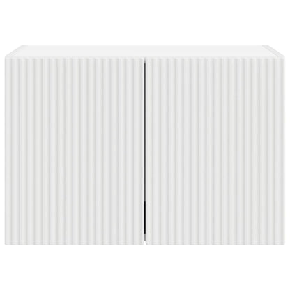 TV-wandkast Wandgemonteerd Wit 59,5 x 31 x 40 cm Bewerkt hout
