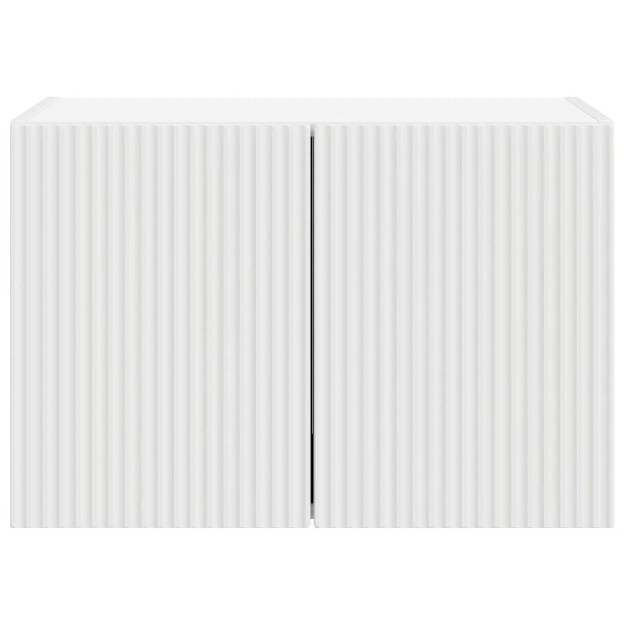 TV-wandkast Wandgemonteerd Wit 59,5 x 31 x 40 cm Bewerkt hout