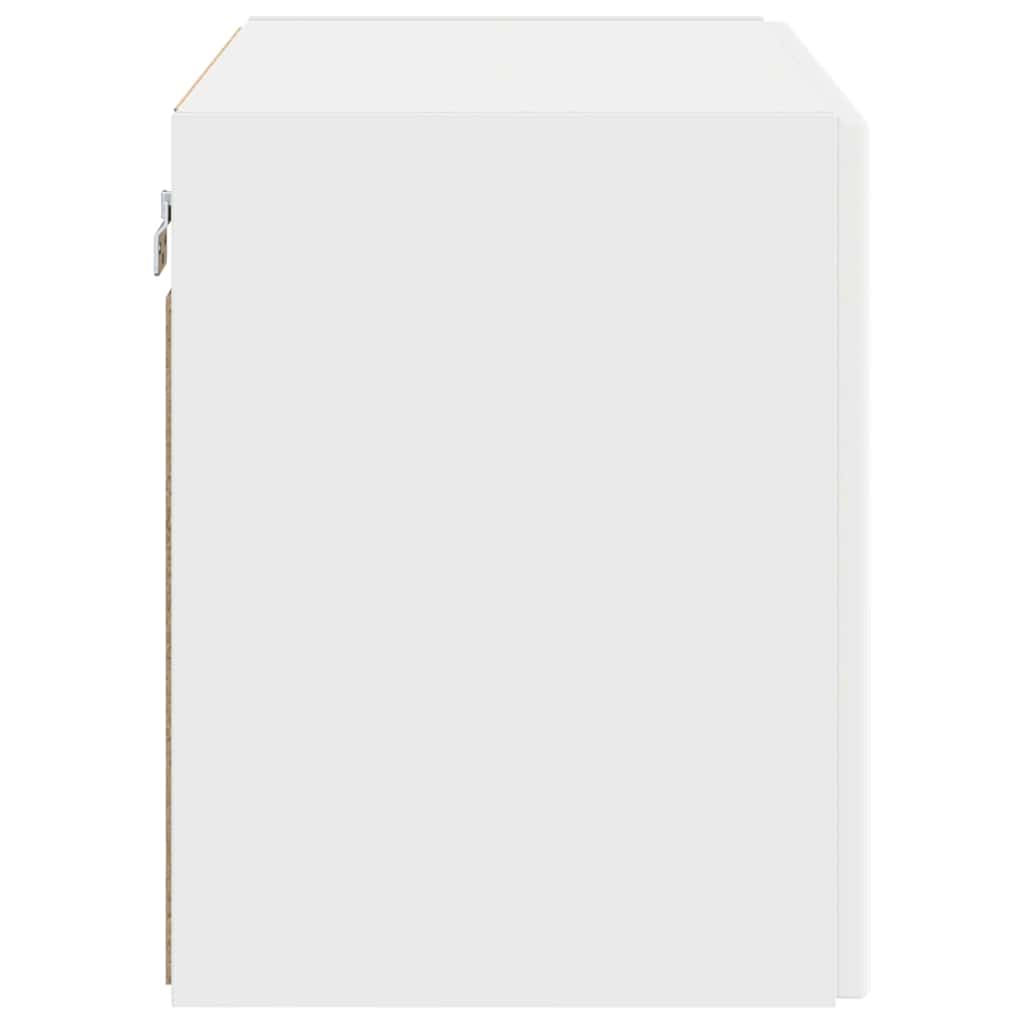 TV-wandkast Wandgemonteerd Wit 59,5 x 31 x 40 cm Bewerkt hout