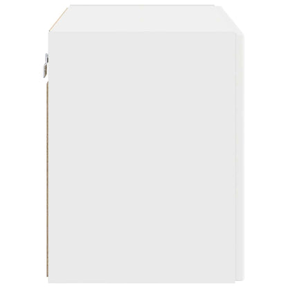 TV-wandkast Wandgemonteerd Wit 59,5 x 31 x 40 cm Bewerkt hout