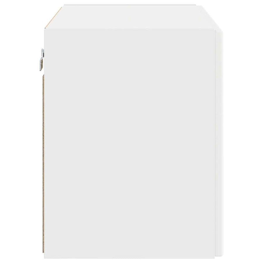 TV-wandkast Wandgemonteerd Wit 59,5 x 31 x 40 cm Bewerkt hout