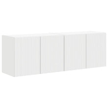 TV-wandkast 2 pcs Wit 59,5 x 31 x 40 cm Bewerkt hout