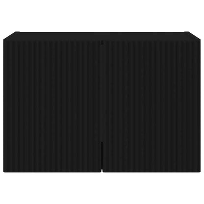 TV-wandkast Wandgemonteerd Zwart 59,5 x 31 x 40 cm Bewerkt hout