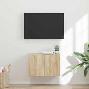 Tv-wandkast 59,5x31x40 cm bewerkt hout sonoma eiken