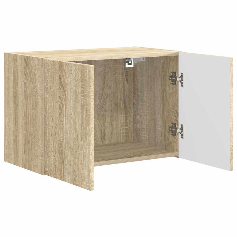 TV-wandkast Sonoma Eiken 59,5 x 31 x 40 cm Bewerkt hout