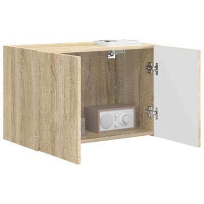 TV-wandkast Sonoma Eiken 59,5 x 31 x 40 cm Bewerkt hout