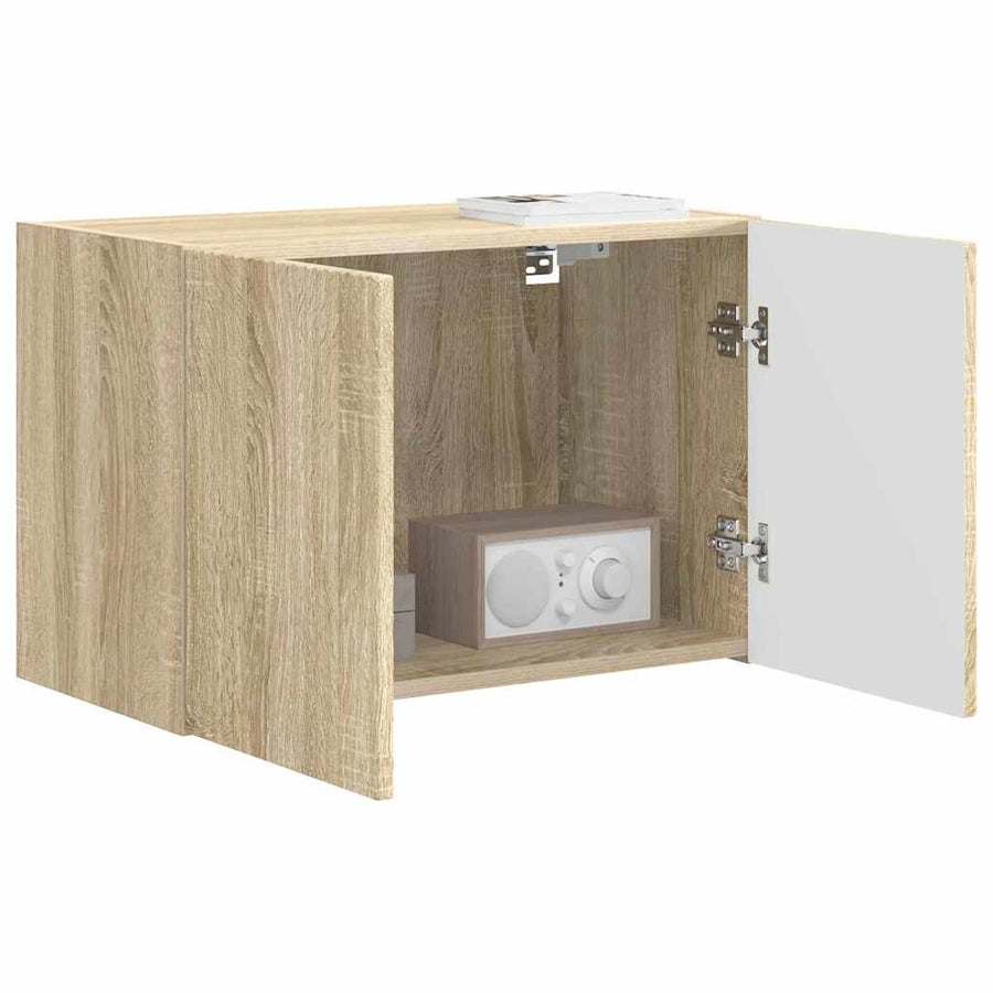 TV-wandkast Sonoma Eiken 59,5 x 31 x 40 cm Bewerkt hout