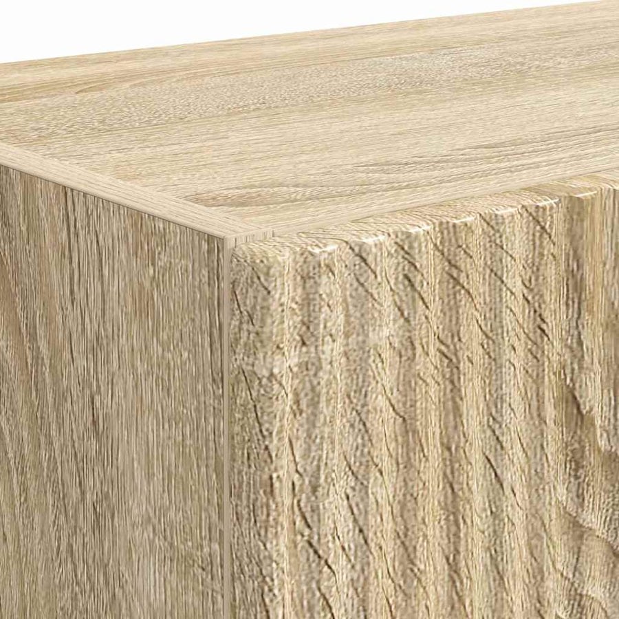 TV-wandkast 2 pcs Sonoma Eiken 59,5 x 31 x 40 cm Bewerkt hout