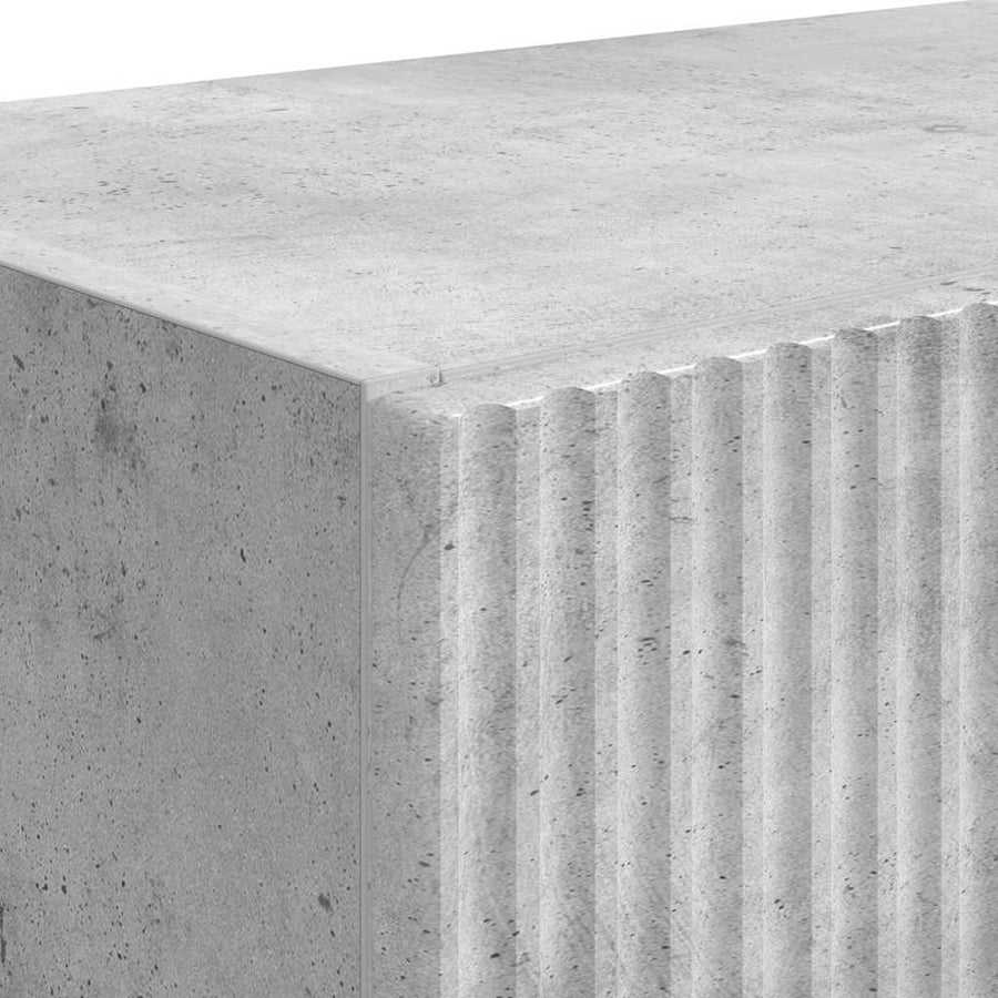 TV-wandkast Beton Grijs 59,5 x 31 x 40 cm Bewerkt hout