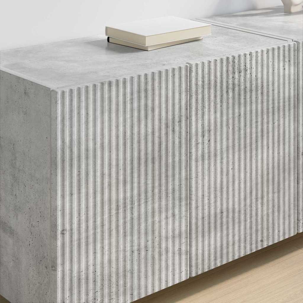 TV-wandkast Beton Grijs 59,5 x 31 x 40 cm Bewerkt hout