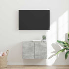 Tv-wandkast 59,5x31x40 cm beton grijs bewerkt hout