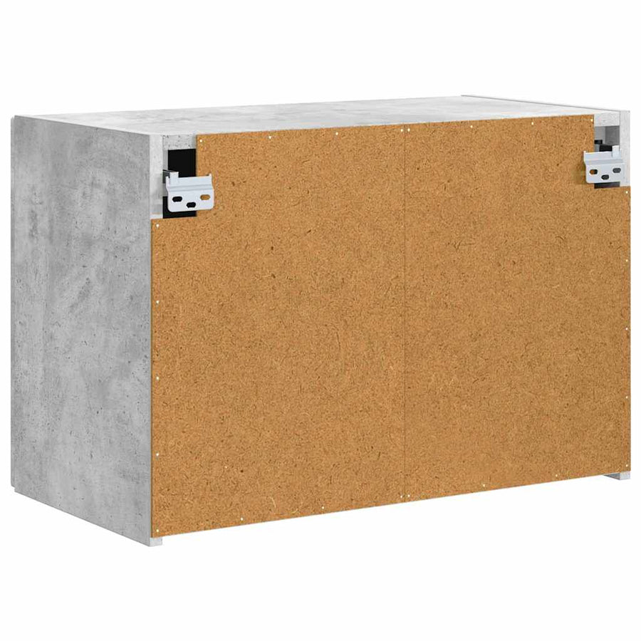TV-wandkast Beton Grijs 59,5 x 31 x 40 cm Bewerkt hout