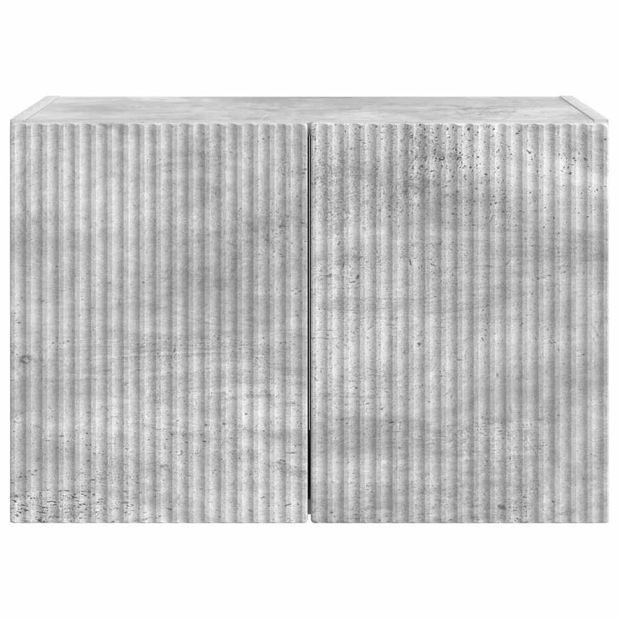 TV-wandkast Beton Grijs 59,5 x 31 x 40 cm Bewerkt hout