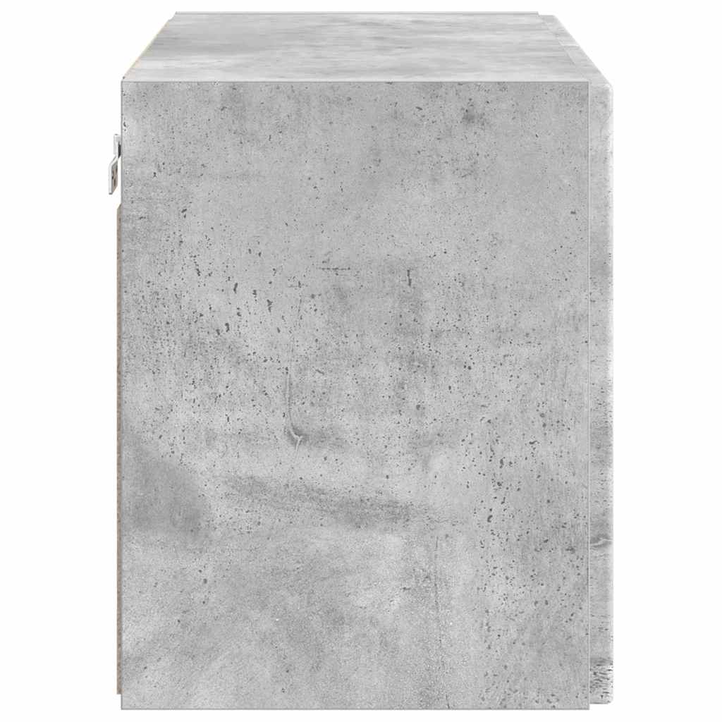 TV-wandkast Beton Grijs 59,5 x 31 x 40 cm Bewerkt hout