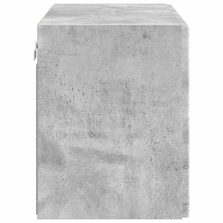 TV-wandkast Beton Grijs 59,5 x 31 x 40 cm Bewerkt hout