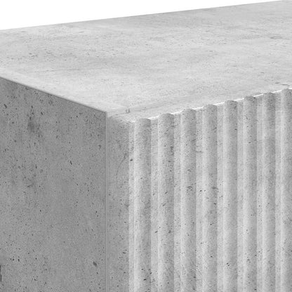 TV-wandkast 2 pcs Beton Grijs 59,5 x 31 x 40 cm Bewerkt hout