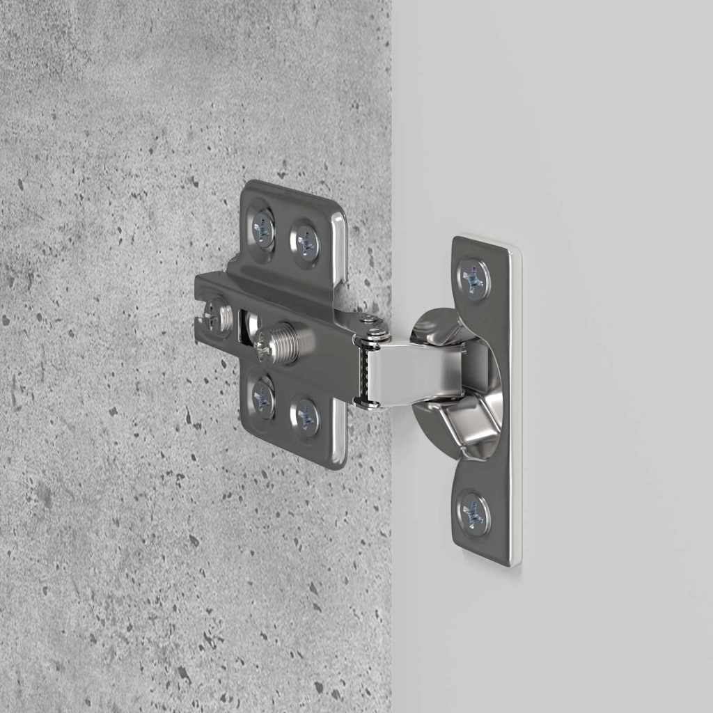 TV-wandkast 2 pcs Beton Grijs 59,5 x 31 x 40 cm Bewerkt hout