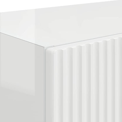 TV-wandkast Hoogglans wit 59,5 x 31 x 40 cm Bewerkt hout
