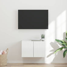 TV-wandkast Hoogglans wit 59,5 x 31 x 40 cm Bewerkt hout