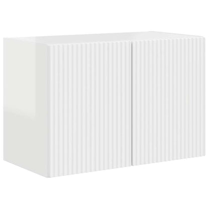 TV-wandkast Hoogglans wit 59,5 x 31 x 40 cm Bewerkt hout