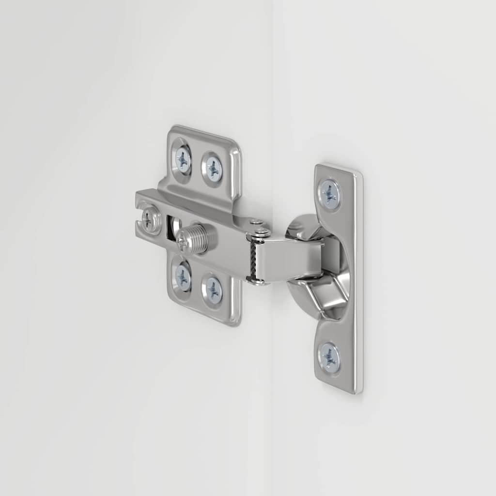 TV-wandkast 2 pcs Hoogglans wit 59,5 x 31 x 40 cm Bewerkt hout
