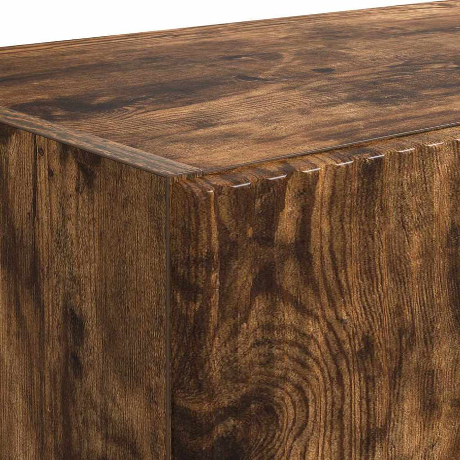TV-wandkast Gerookt eiken 59,5 x 31 x 40 cm Bewerkt hout