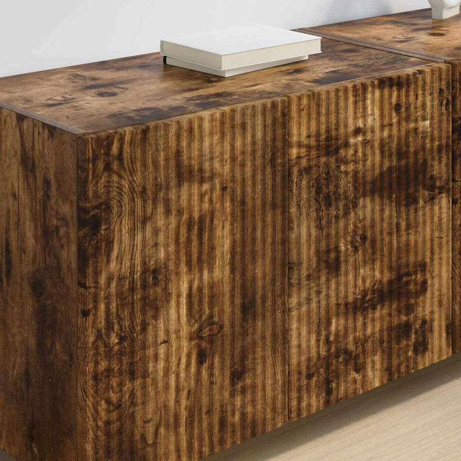 TV-wandkast Gerookt eiken 59,5 x 31 x 40 cm Bewerkt hout