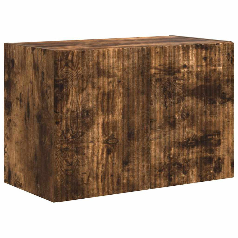 TV-wandkast Gerookt eiken 59,5 x 31 x 40 cm Bewerkt hout