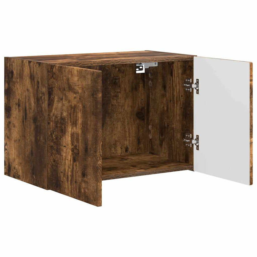 TV-wandkast Gerookt eiken 59,5 x 31 x 40 cm Bewerkt hout