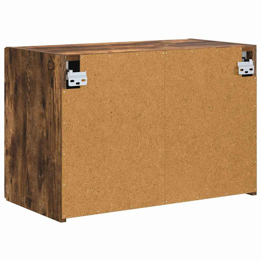 TV-wandkast Gerookt eiken 59,5 x 31 x 40 cm Bewerkt hout