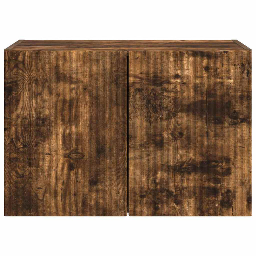 TV-wandkast Gerookt eiken 59,5 x 31 x 40 cm Bewerkt hout