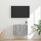 Tv-wandkast 59,5x31x40 cm bewerkt hout grijs sonoma