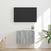 Tv-wandkast 59,5x31x40 cm bewerkt hout grijs sonoma